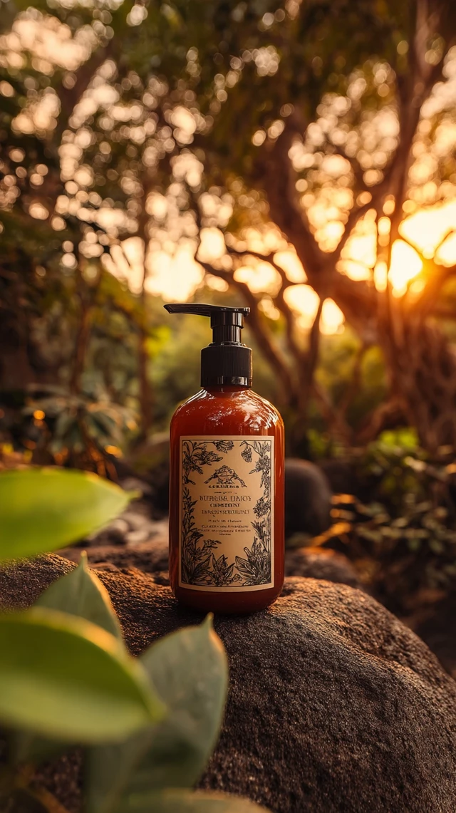 Luxury Hand Cream in Nature Botanical Design