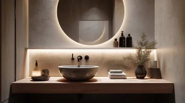 Luxury Powder Room Design: Sydney Residence