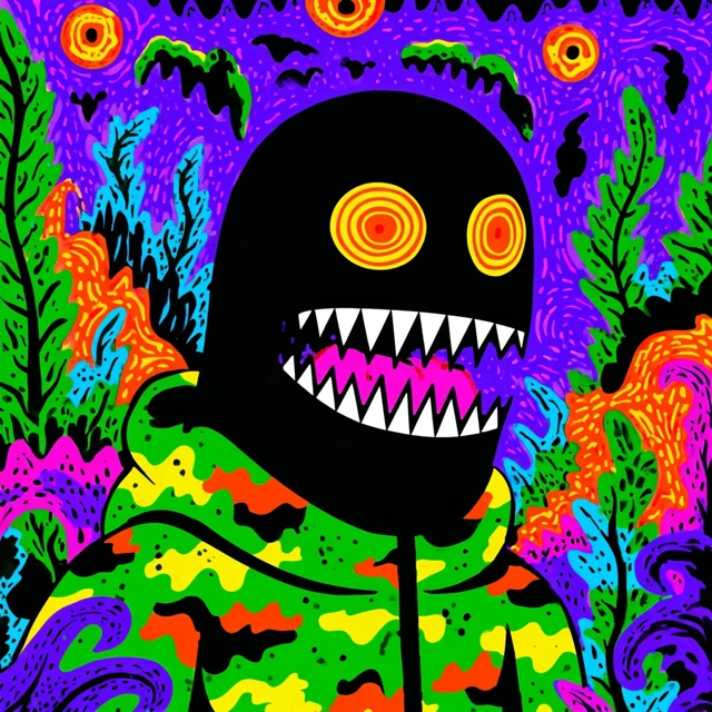 Bape Ninja Vampire Chaos Illustration