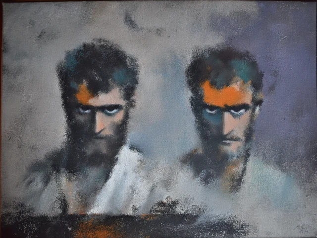 Expressionist Men Portrait Artwork