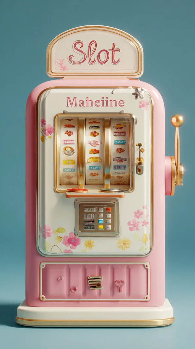 Cartoon Slot Machine 3D Design