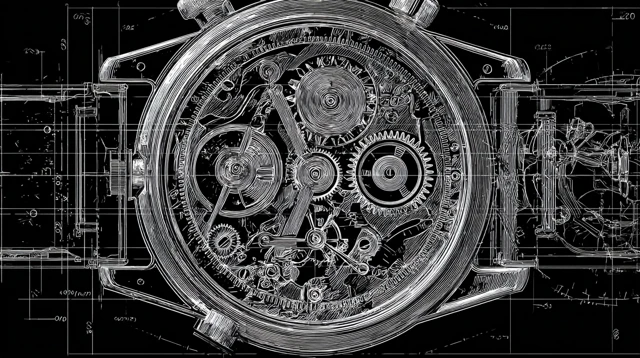 Mechanical Watch Movement Illustration