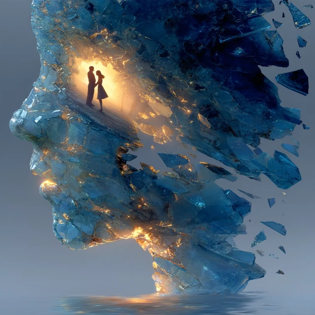 Memory Shards of Love A Surreal Dreamlike Art