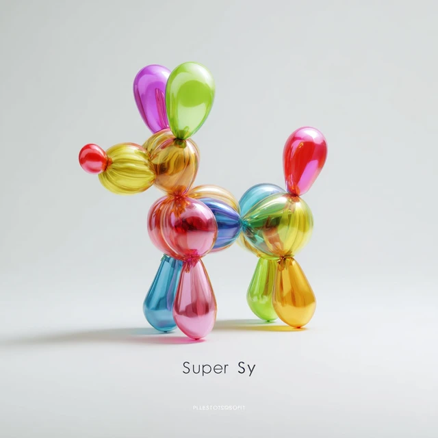 Colorful Glass Balloon Dog Sculpture Jeff Koons Style