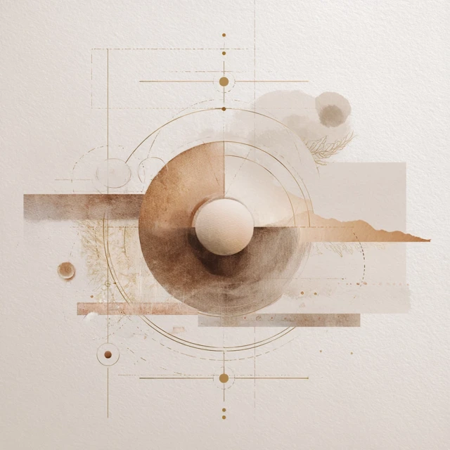 Watercolor Interior Illustration with Spiritual Ambiance