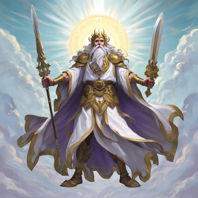 God of Light Divine Anime Illustration