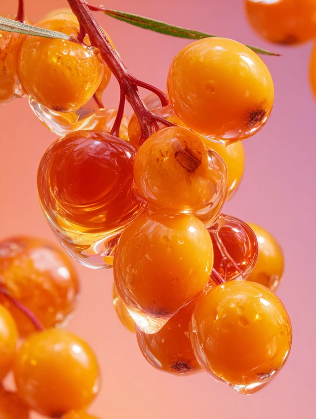 Sea Buckthorn Berries Botanical Photography