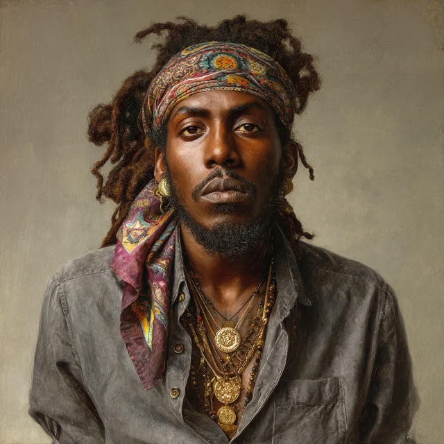 Fantasy Portrait of an African American Man