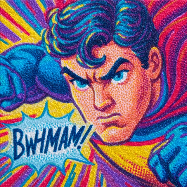 Mexican Superhero Retro Comic Action