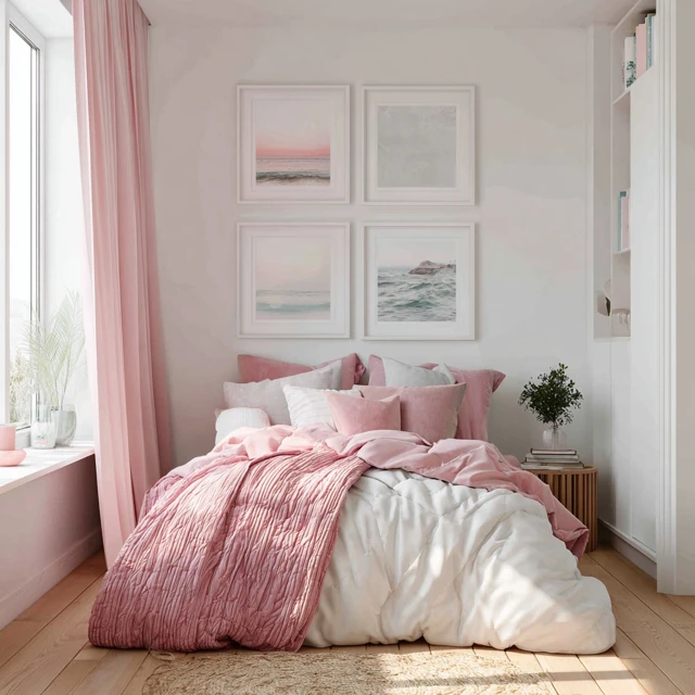 Kids Bedroom Frame Mockup with Life and Light