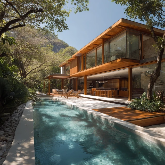 Luxury Villa in Brazil with Pool and Modern Design