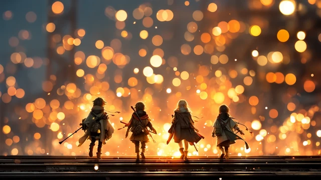 Warriors Marching Towards Firestorm