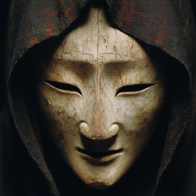 Japanese Noh Mask CloseUp Art Artistic Serene