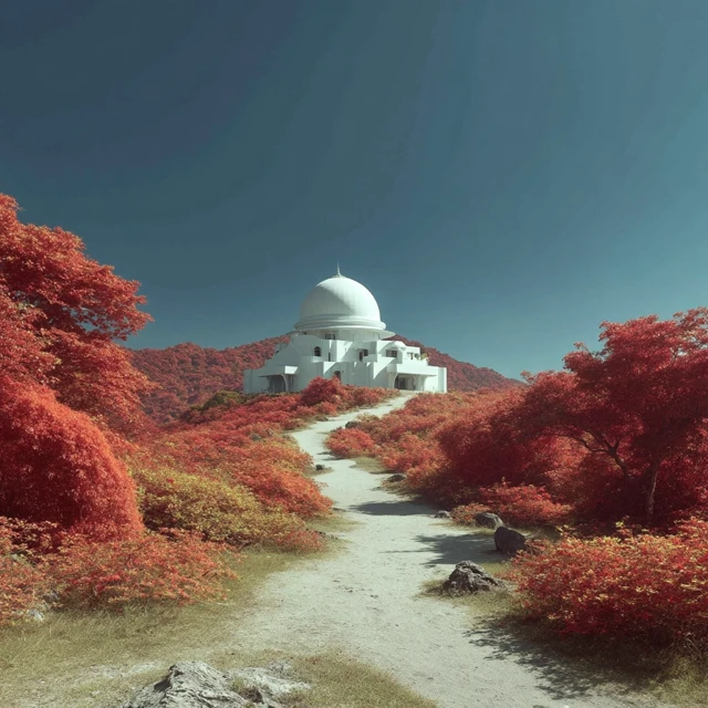 Indian Forest House Surreal Scene Nature Photography