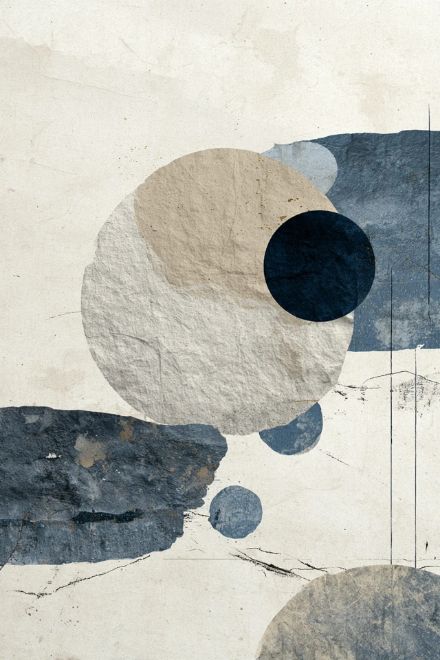 Japanese Minimalist Background WabiSabi Earth Tones