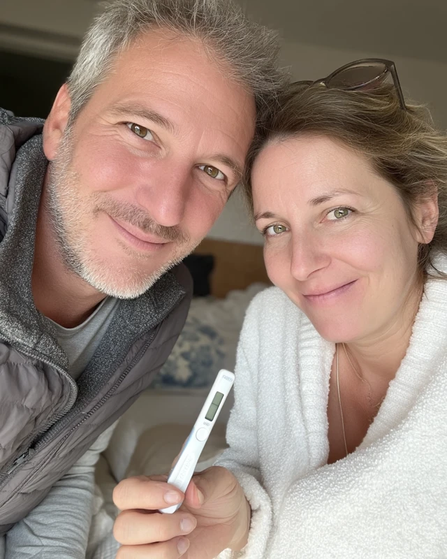 Couple Excited About Pregnancy Announcement