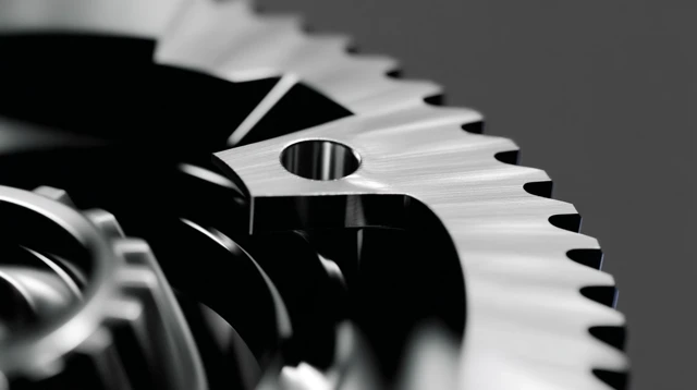 Close Up of Gears With Motion Blur