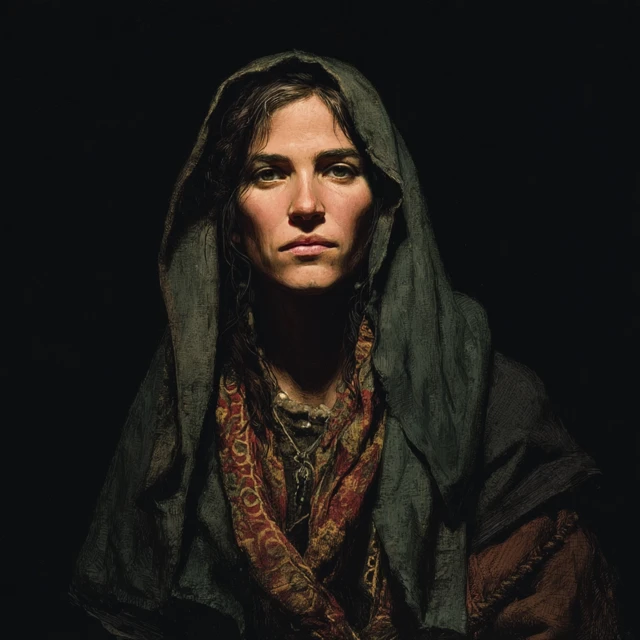 Medieval Woman Portrait - Erol Otus Style