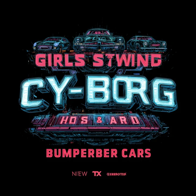 Cyberpunk Girls Guns and Bumper Cars TV Show Concept Art