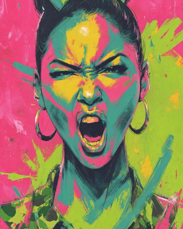 Jasmine Tookes Pop Art Portrait Glamourpunk Style