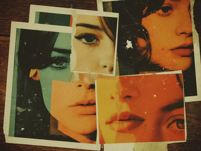 Ambers Chord Mirrors Line Album Cover 70s Polaroid Collage