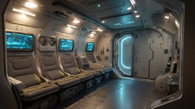 Futuristic Aircraft Interior Design