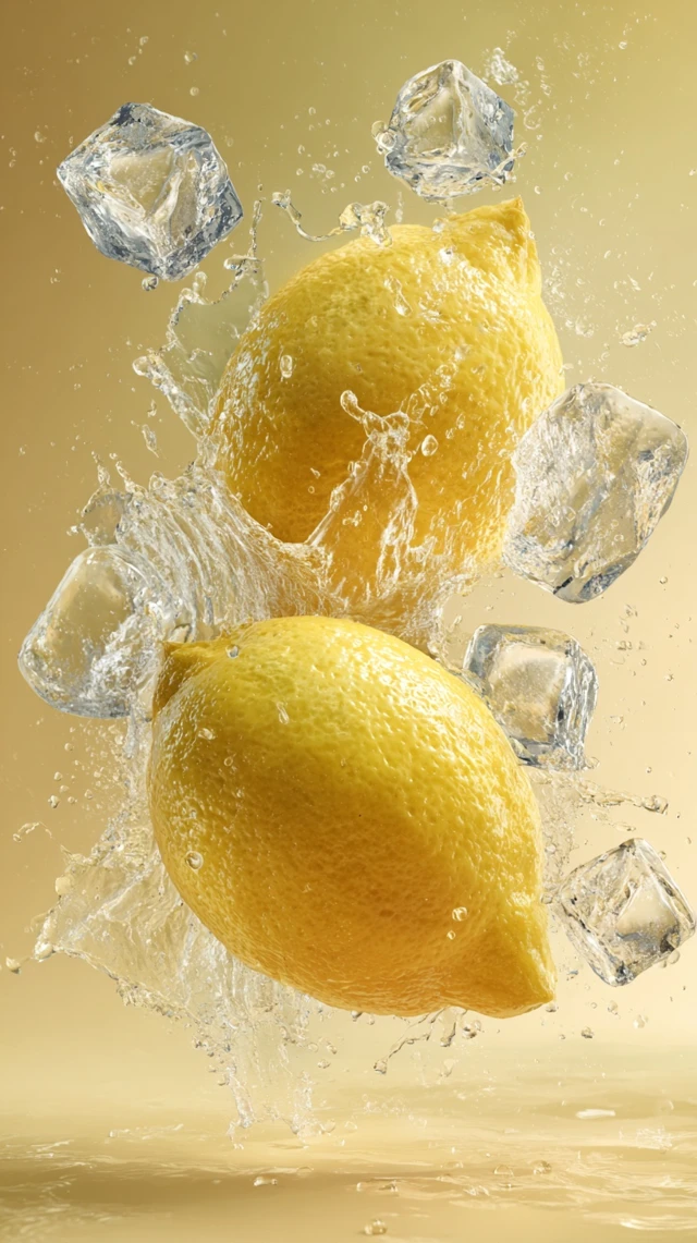 Lemon Splash Hyperrealistic Photography
