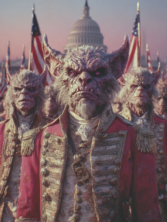 Minutemen Gargoyles American Revolution 1776