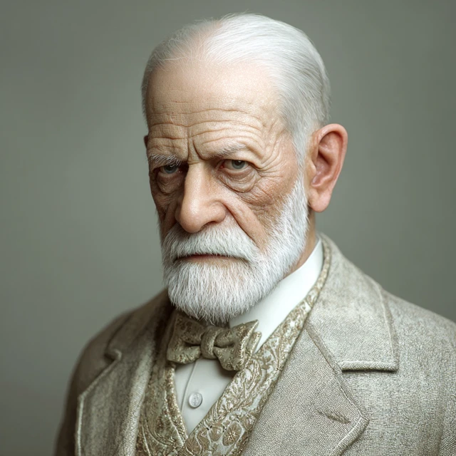 Hyperrealistic Portrait of Sigmund Freud