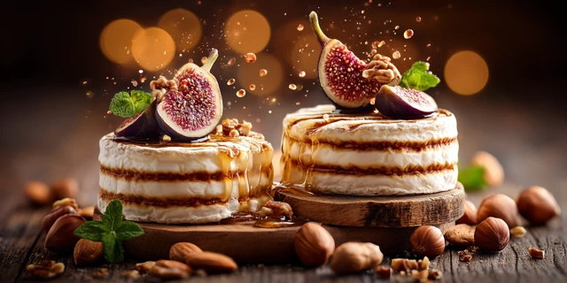 Artisanal French Cheese with Figs and Nuts