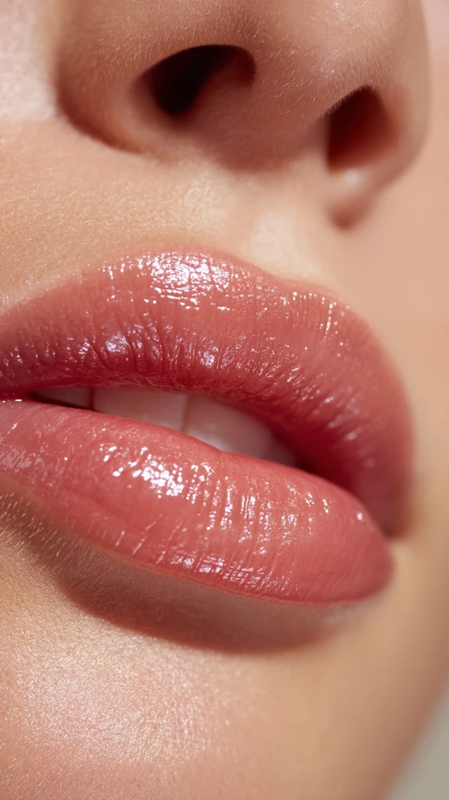 Lip Filler Before and After Close Up Beauty Advertisement