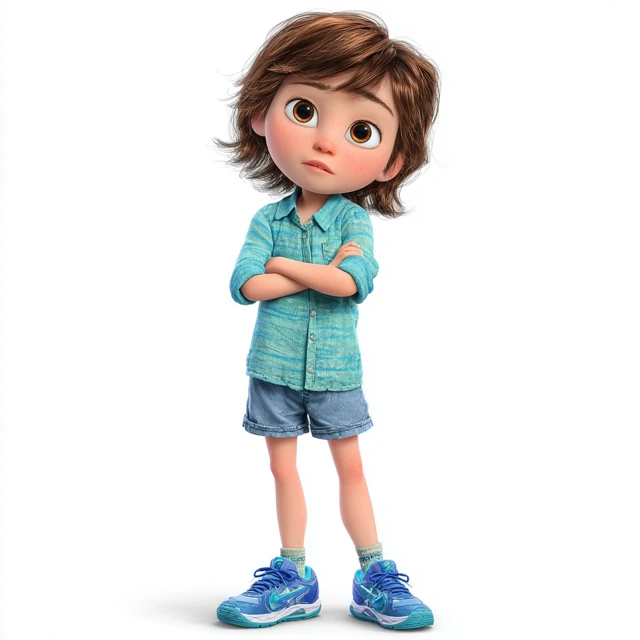Pixar Style Sophia Cute 3D Character