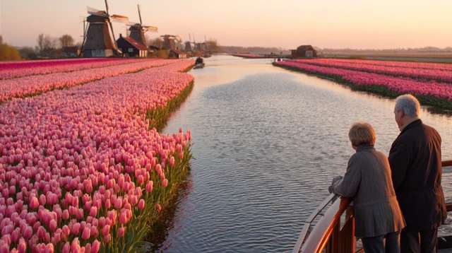 Europe River Cruise Holland Tulip Field