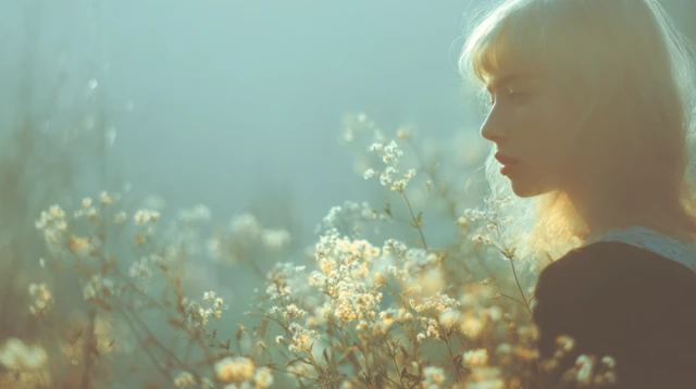 Pale Beauty A Farewell Look Serene Portrait