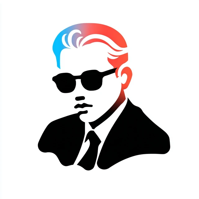 Slick Bad Boy Reddit Avatar Icon Isolated