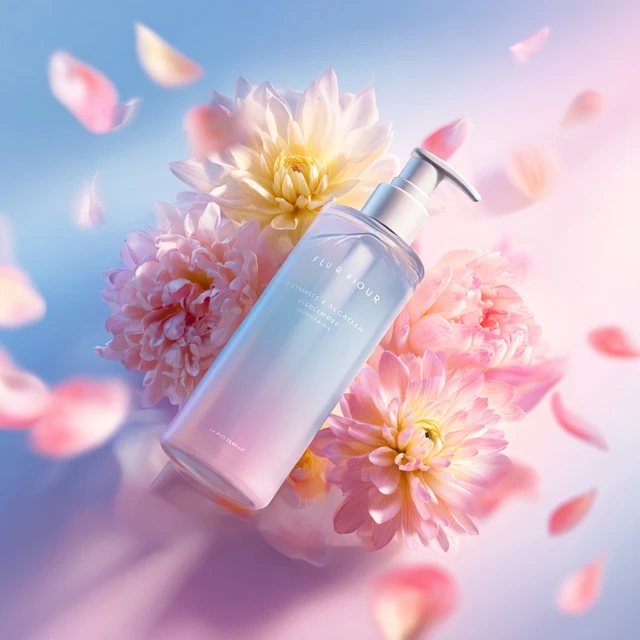 Fleur Grace Body Wash Floral Product Photography