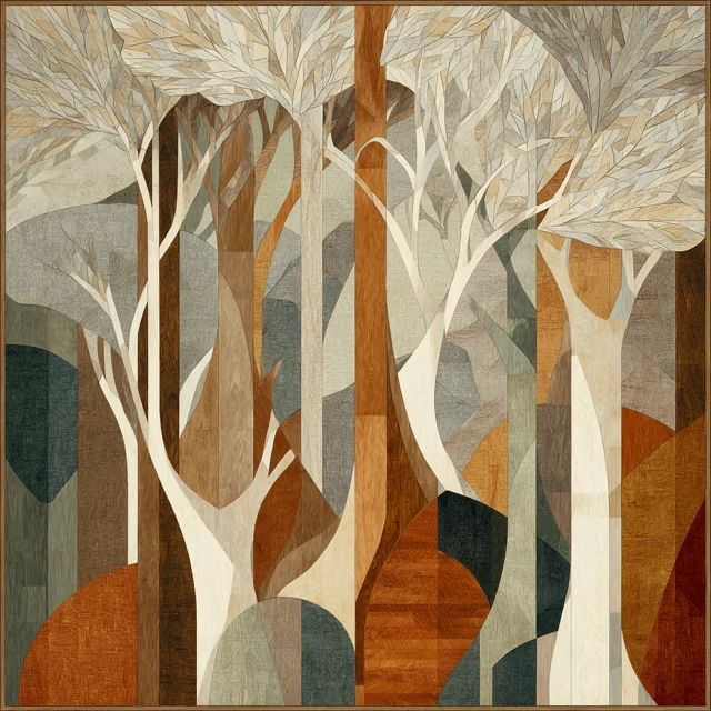 Modern Marquetry: English Forest in Wood
