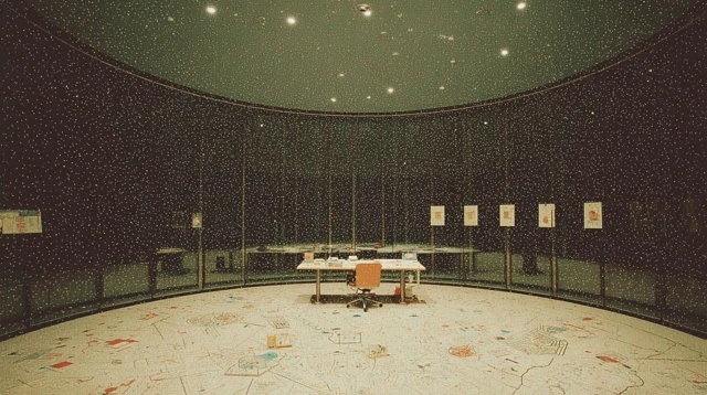 Observation Chamber with Storm and Star Charts