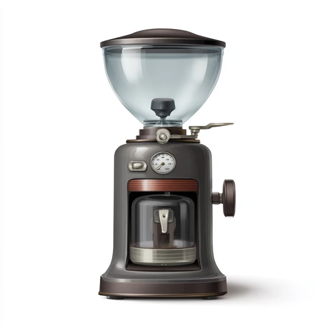 Electric Coffee Grinder Isolated On White