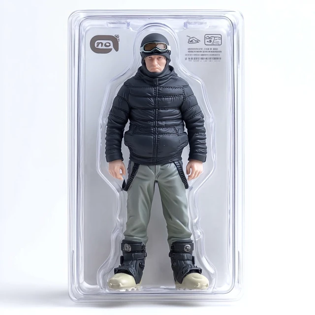 Action Figure Man in Ski Gear Packaged