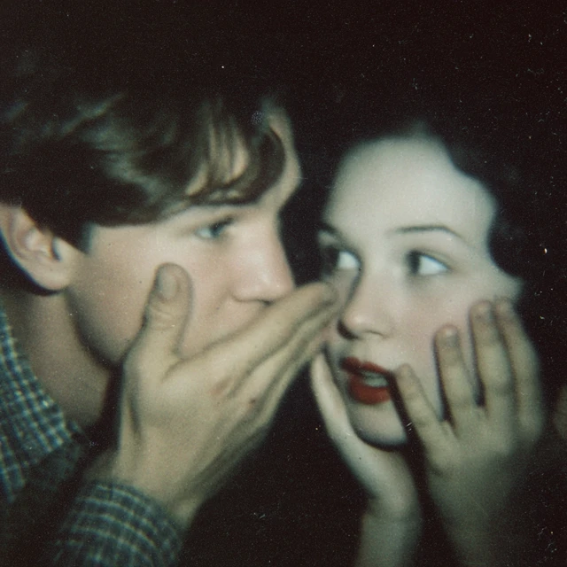 Vintage Couple Looking at Each Other