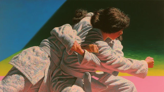 Judo Woman in Action: Powerful and Graceful