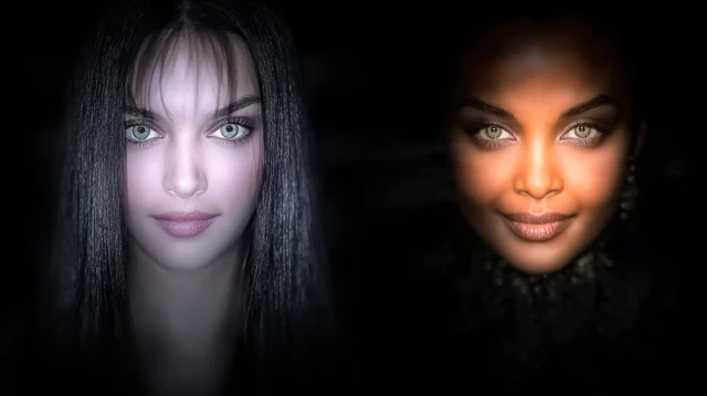 60s Supermodel Portrait Stunning Beauty