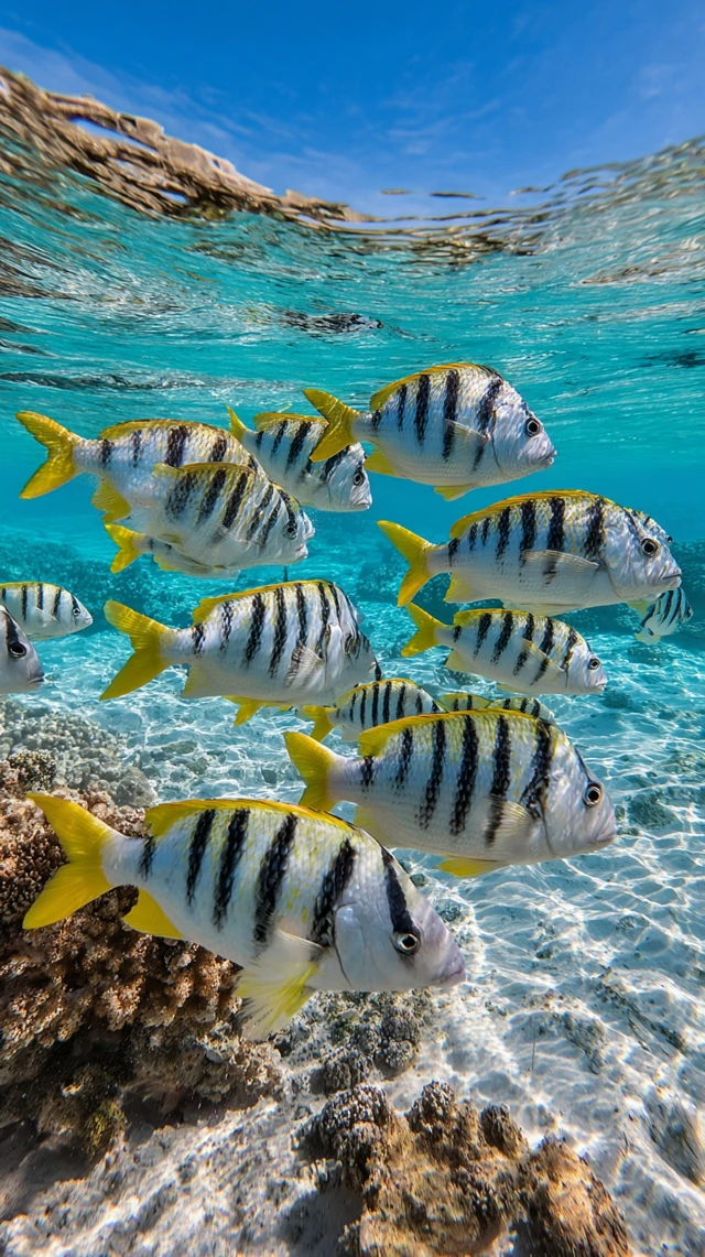 Tropical Fish in Coral Reef Underwater Photography