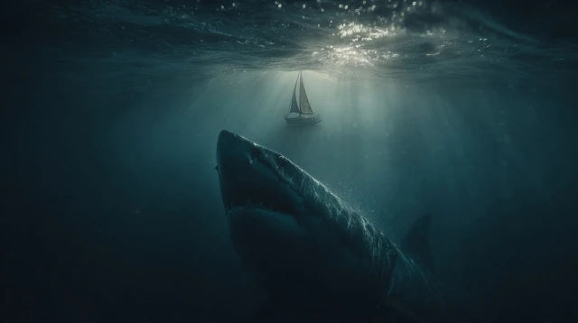 Underwater Shark Attack Movie Poster