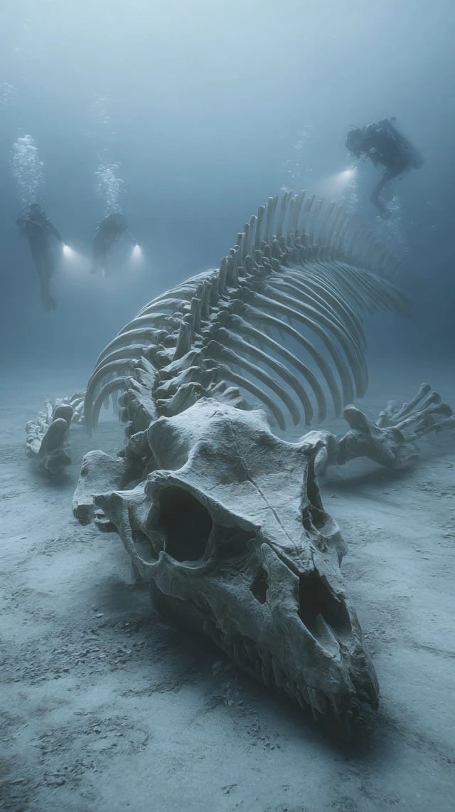Underwater Kaiju Skeleton Monumental