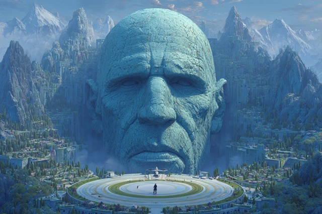 Giant Mountain Face Concept Art