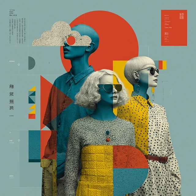 Geometric Fashion Poster Creative Design