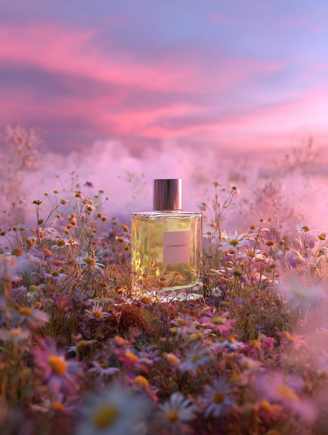 Perfume Bottle in a Meadow Photography