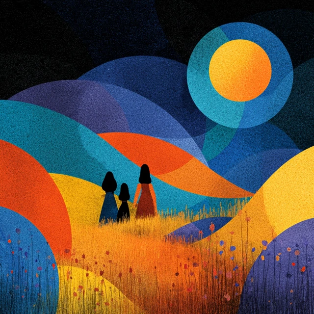 Retreat Circle Illustration Relaxation and Plenty